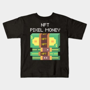 NFT Pixel Money Kids T-Shirt